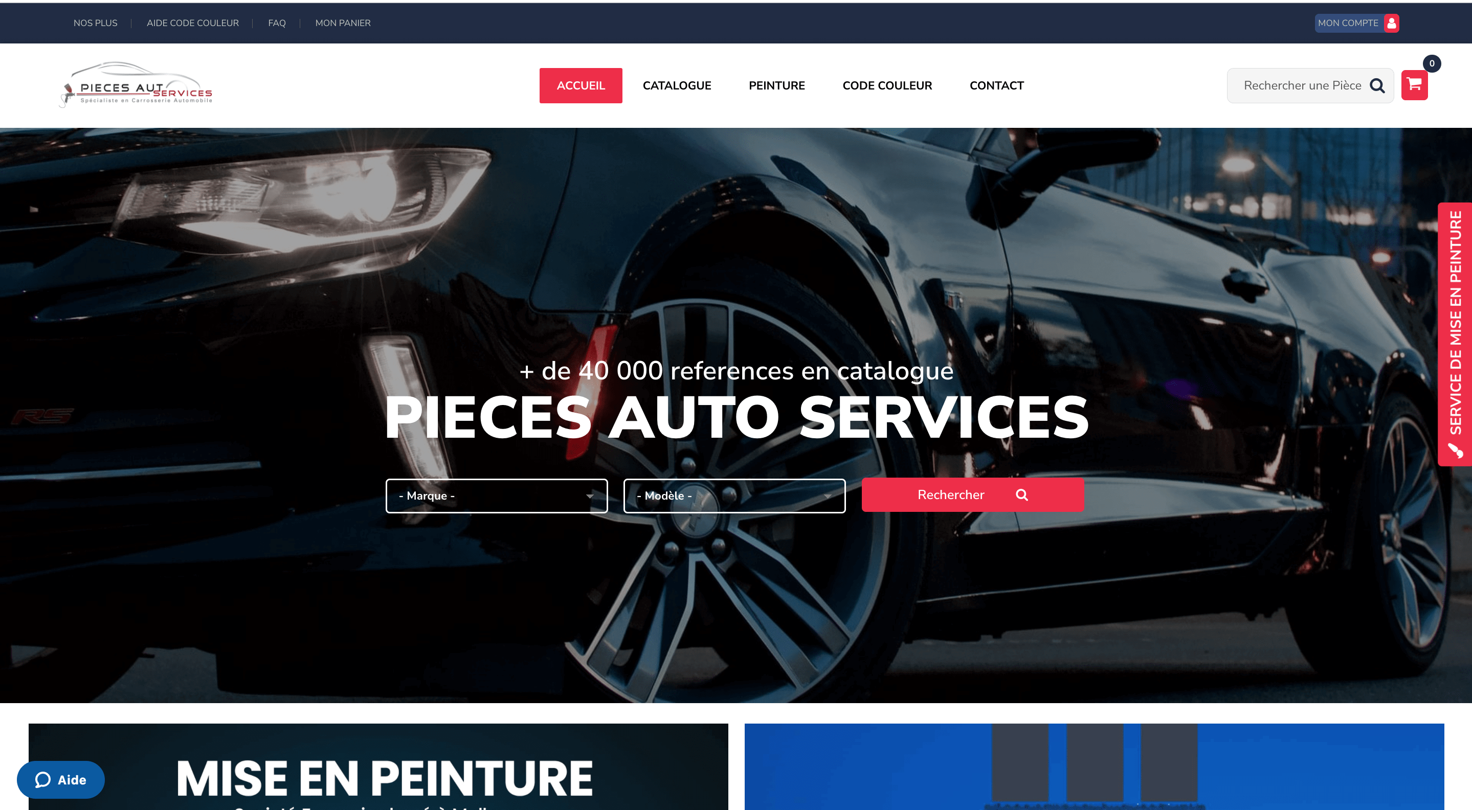 Pièce auto service